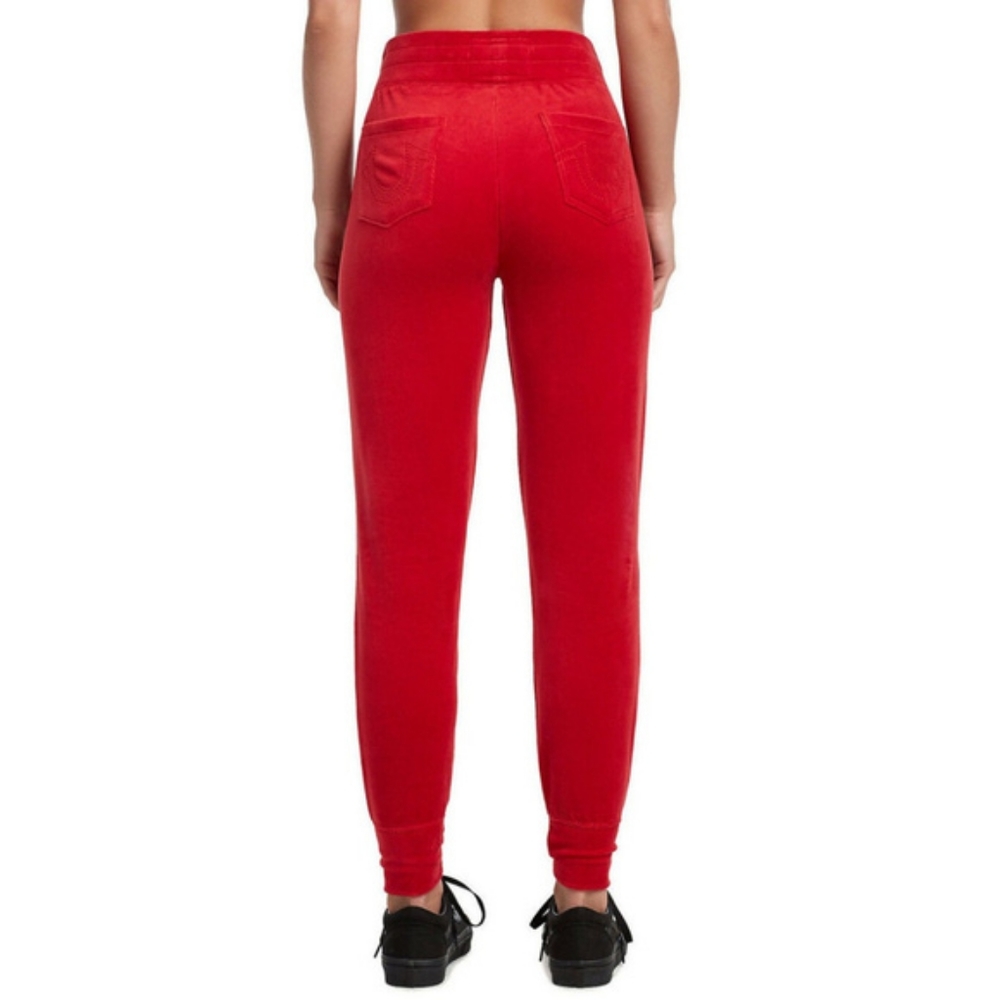 TRUE RELIGION Velour Track Pants Large - Picture 3 of 10